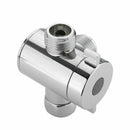 1/2 inch 3-Way T-adapter Diverter Valve Adjustable Shower Head Arm Mounted