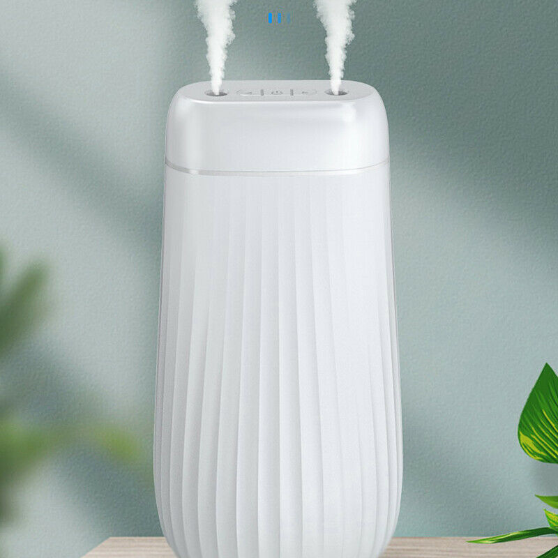 Air Humidifier 1000ML Ultrasonic Double Nozzle Aroma Diffuser LED Light MistM3Z4