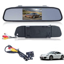 4.3"  Mirror Monitor Car Rear View Backup Reverse System + Cam Camera Kit