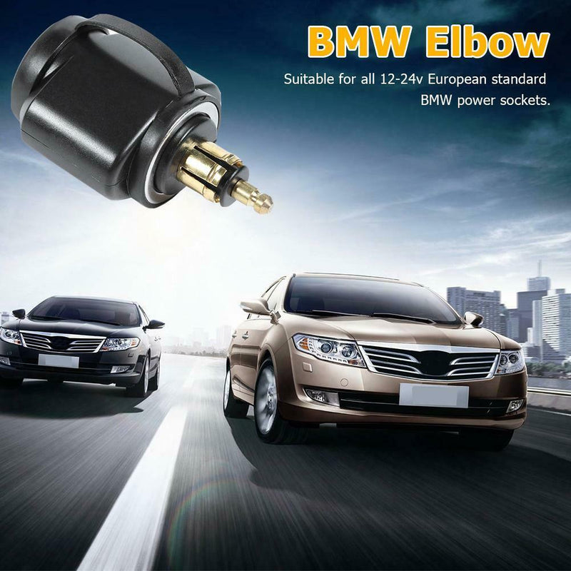 Motorcycle 3.1A Dual USB Charger Adapter for BMW Hella/DIN Powerlet Plug