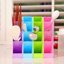 Plastic Desktop Office Pen Desk Makeup Storage Tray Pencil Holder Organizer hot