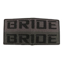 Bride Racing Bifold Wallet with Bride Fabric Race Racing Gift Grey Green