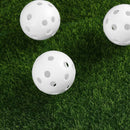 24Pcs Air Flow Hollow Practice Ball Pack Plastic For Golf Tennis Hit Training