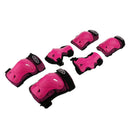 Skateboards Youth Protective Pad set with Elbow Knee Wrist Guard Pad XS Pink