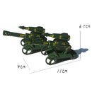 146x Military Base Set 5cm Soldiers Army Figures & Accs Warplane Armored Car