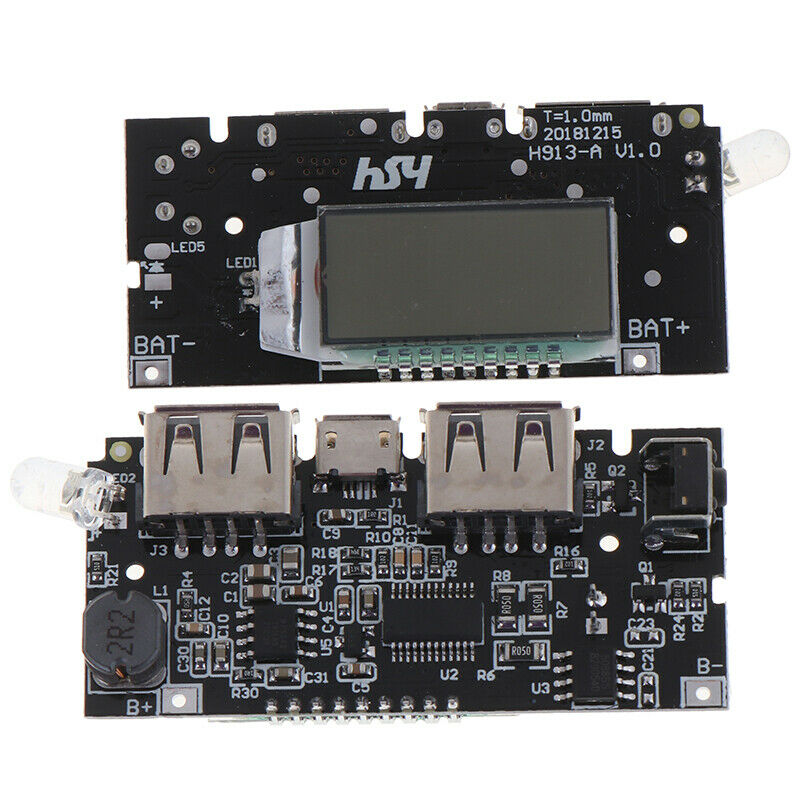5V 1A 2.1A Dual USB Mobile Power Bank 18650 Battery Charger PCB Module BoardJC!c