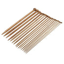 36 Pieces 18 Sizes Carbonized Bamboo Crochet Knitting Needles Single Tip Ne F6X9