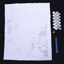 Diy Oil Painting by Numbers, Paint by Number Kits -Stone Pines Landscape- P Y8M9
