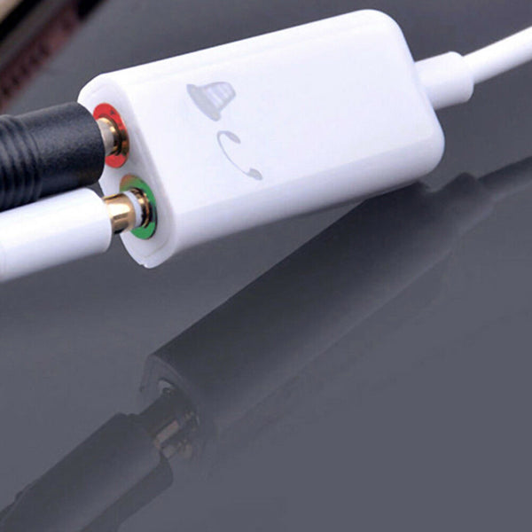 3.5mm Audio headset mic splitter cable adapter for headset earphone phone  JR