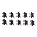 10pcs Solder Type Right Angle Female Jack 2 RCA Socket Connector Board DIY