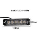 12-24V 6LED Car vehicle Strobe Flash Light Emergency Warning Flashing Lamp 18W
