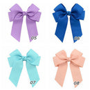 20pcs Grosgrain Ribbons Cheer Bow With Alligator Hair Clip Baby Girl Boutique FT