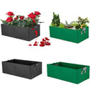 Square Garden Growing Bags Planter Bag Plant Tub Container With Handles For