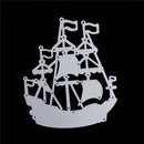 Beautiful Sailing Boat  Metal Cutting Dies Stencils For Scrapbook Paper Card JR