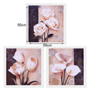 3 Panel Flower Blooming Abstract Unframe Picture Wall Picture Art Painting