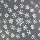 White Snowflake Christmas Tree Lace Round Tablecloth for Wedding Parties Ba X4Z4