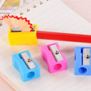 3pcs Candy Color Geometric Plastic Pencil Sharpener Kids School Office Tool New