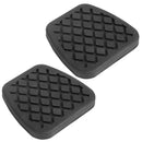 2pcs Black Automobile Brake Clutch Pedal Rubber Pad Cover Set for Acura Accord