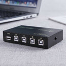 Metal Usb 2.0 4 Ports Share Switch Switcher Selector Box Hub Sharing Switch G2Z8
