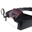 10x Headband Magnifying Glass EyeRepair Tool Magnifier LED Light Glasses Loupe !