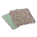 39pcs 10x10/25x25/50x50cm Cotton Fabric Pre-Cut Floral Printed Cloth Purple
