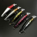 5X(5 Pcs/Lot Fishing Lure 9Cm 8.3G Minnow Wobblers Swim Bait With Hooks Fi T8F4)