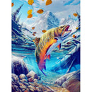 5D DIY Full Drill Diamond Painting Fish Embroidery Mosaic Craft Kit (L804)