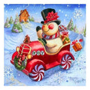 5D DIY Full Drill Diamond Painting Snowman Car Cross Stitch Embroidery Kits