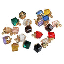 20pcs Alloy Cube Crystal Pendants Charms Findings for Jewelry Making Crafts