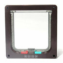 Pet door hatch coffee 4 Positions for cat dog H6E5