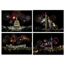8Pcs A4 Magic Scratch Drawing Paper Art with Painting Tool Set for Kids & Adults