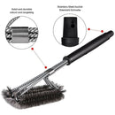 Barbecue brush, 3 in 1 barbecue grill brush cleaning brush with stainless s D3X4