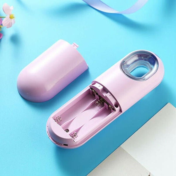 White 22 Ml Mini Nano Mister Spray Bottle Battery Operated Facial Steamer M E2Q8