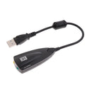 USB 2.0 7.1Channel Audio Surround Sound Card Adapter for Laptop /Headphone