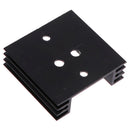 2Pcs 45x45x14mm TO3 Transistor Heat Sinks TO-3 Black Amuminu JR