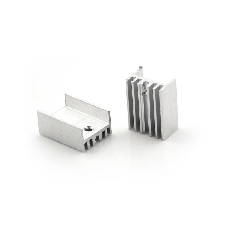 10x Aluminum Heatsink Heat Sink Sets for TO-220 Transistor 20x15x10mm JR