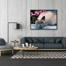 5D Diamond Painting DIY Quiet Cat Full Round Drill Kit Ornaments (HY040)