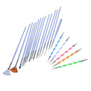 20pcs Nail Art Design Set Dotting Painting Polish Brush Pen Tools V5C8