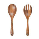 Wood Acacia Salad Servers for Nonstick Cookware Kitchen Wooden Baking Salad