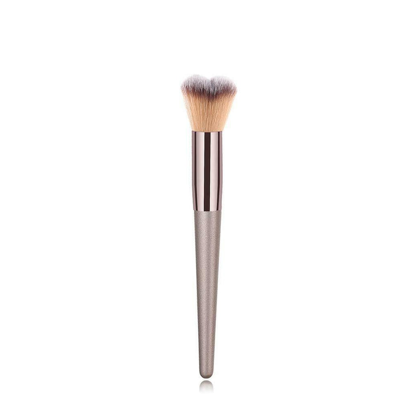 Pro Wood Handle Makeup Brush Powder Face Cosmetic Beauty Pen (Heart Brush)