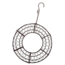 2Pcs Rustic Iron Succulent Wire Wreath Frame Plant Pot Outdoor Hanging Plants