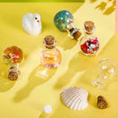 Clear Glass Bottles With Corks Sample Small Vials Jars Sample Empty Wholesale