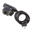 Headset Cable Adapter With PTT For Midland Radio LXT340 / 345/420, Black
