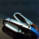 Randomly Color Keychain Key Ring Hook Outdoor Stainless Steel Buckle Carabiner