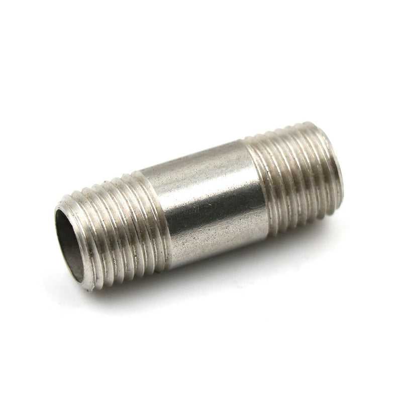 1/4"Male x 1/4" Male Threaded Pipe Fitting Stainless Steel SS304 NPT Cy