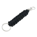 Outdoor Survival Kit Paracord Key Chain Rope Parachute string Lanyard Black