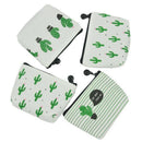 Pack Of 4 Canvas Coin Purse Change Cash Bag Zipper Small Purse Wallets, Cac U1P3