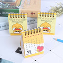 1PC 2021 Cartoon Mini Desktop Paper Calendar dual Daily Scheduler Table Plan Hn