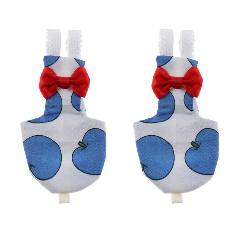 2 Pcs Parrot Nappies Pocket Diaper Bird Nappy Blue Comfort for Pet Bird Parrot
