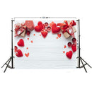 Valentines Day Photography Background Love Heart Candle Gift Photo Backdrop